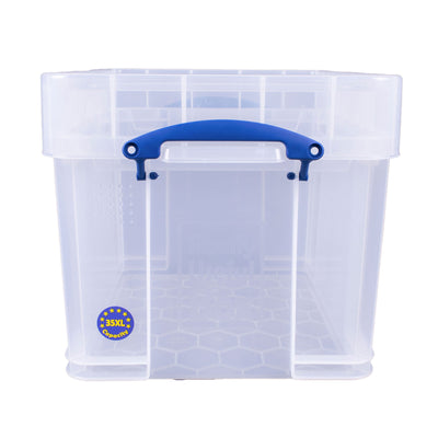 Really Useful Box 35L Storage Container with Snap Lid & Clip Lock Handle, 2 Pack - VMInnovations