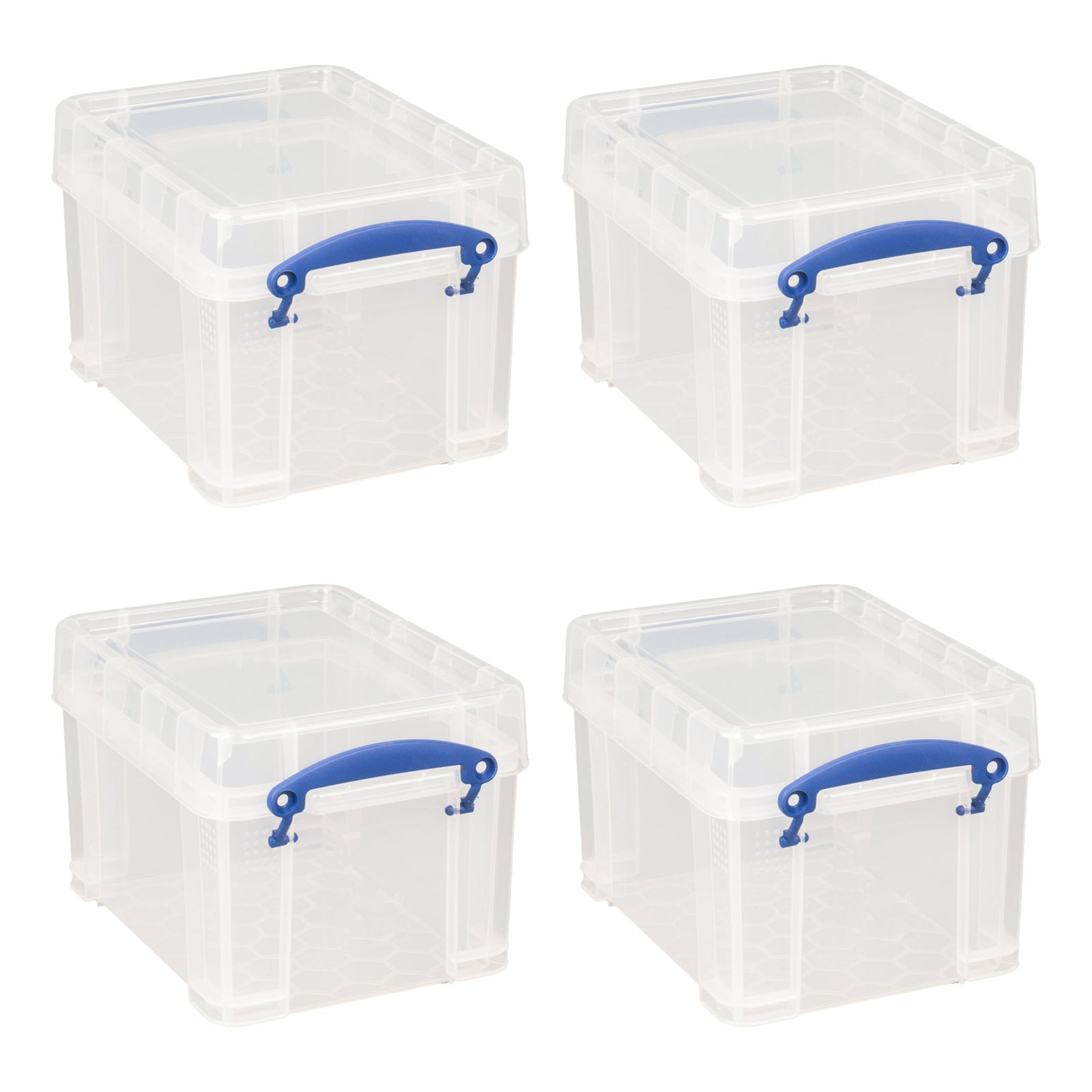 Really Useful Box 3 Liter Snap Lid Storage Bin for Music Storage, 12 Pack, Clear - VMInnovations