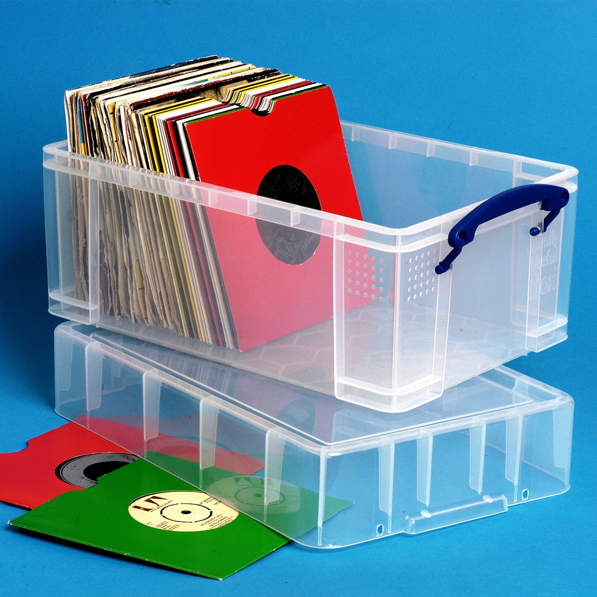 Really Useful Box 9 Liters Transparent Storage Container with Snap Lid, 8 Pack - VMInnovations