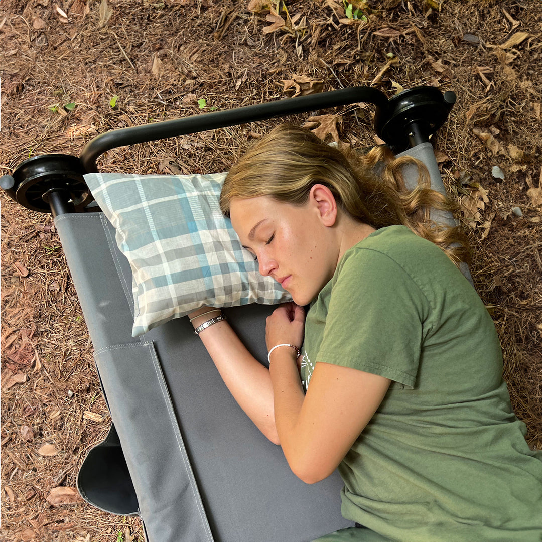 Disc-O-Bed Lightweight Travel Pillow, Packable with Washable Cover (Open Box) - VMInnovations