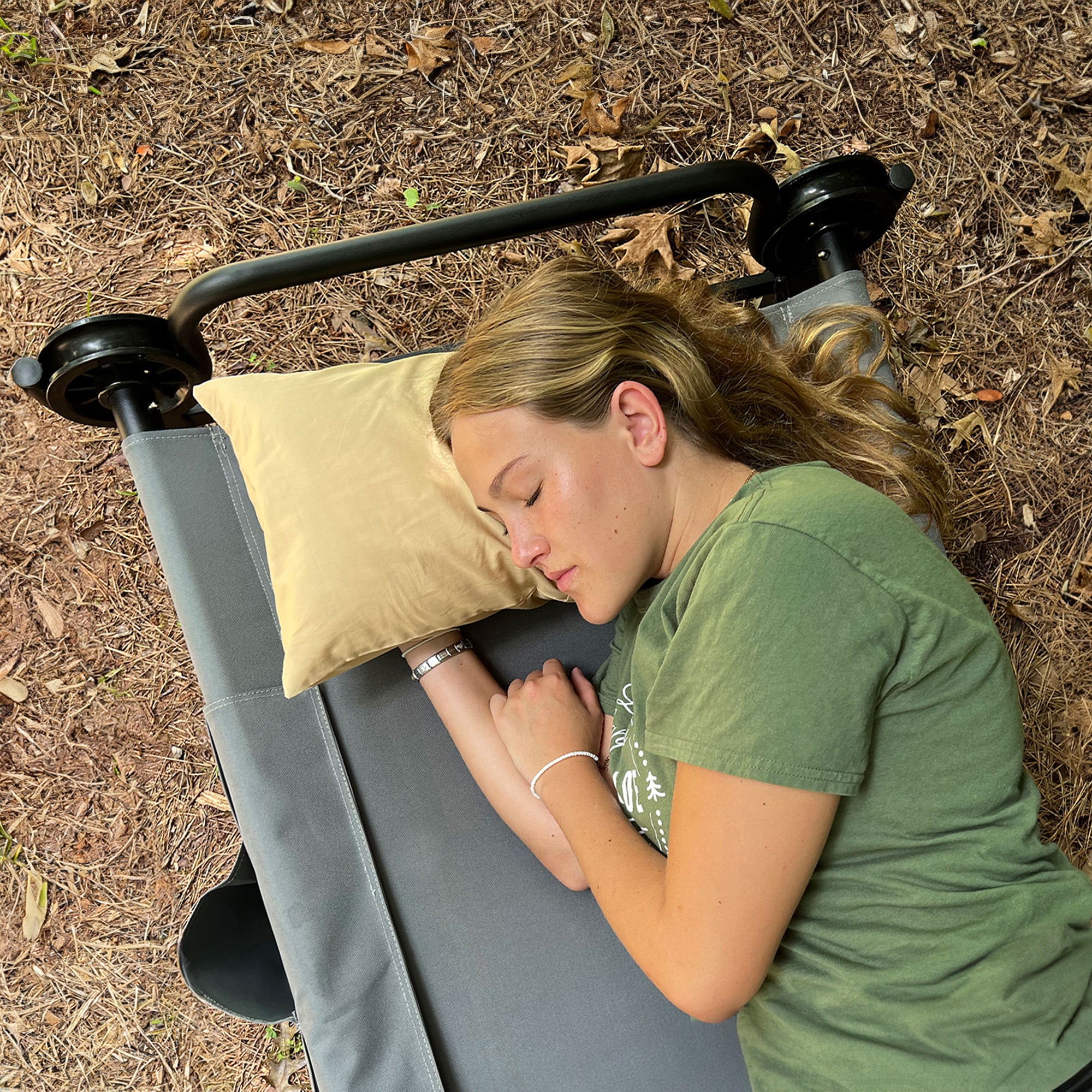 Disc-O-Bed Lightweight Travel Pillow, Packable with Washable Cover, Cappuccino - VMInnovations