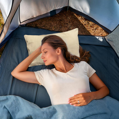 Disc-O-Bed Lightweight Travel Pillow, Packable with Washable Cover (Open Box) - VMInnovations
