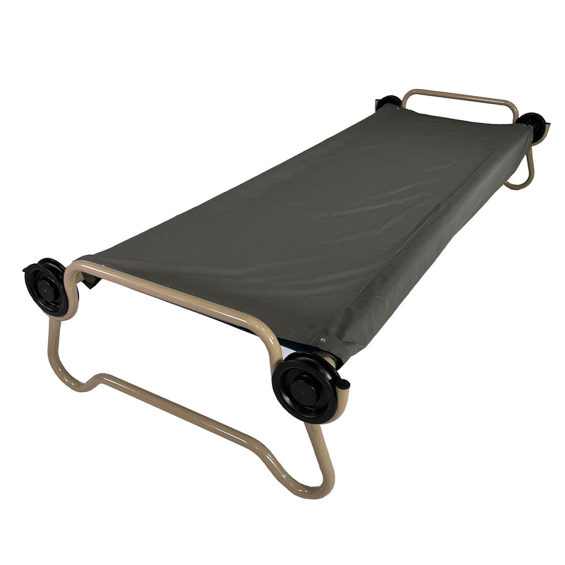 Disc-O-Bed L/XL Cot Sheet for Portable Folding Bed Systems and Camping, Grey