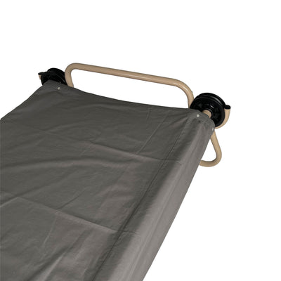 Disc-O-Bed L/XL Cot Sheet for Portable Folding Bed Systems and Camping, Grey