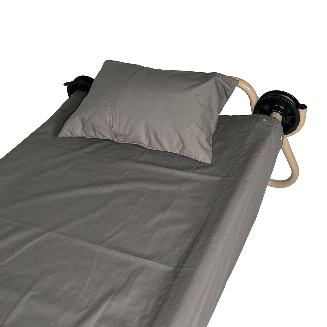 Disc-O-Bed L/XL Cot Sheet for Portable Bed Systems & Camping, Grey (Open Box)