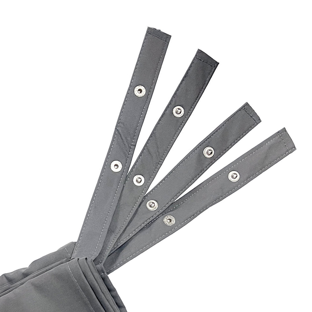 Disc-O-Bed Kids Cot Sheet for Portable Folding Bed Systems and Camping, Grey - VMInnovations