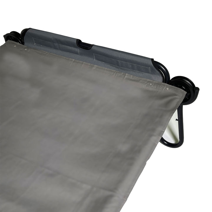 Disc-O-Bed 2XL Cot Sheet for Portable Folding Bed Systems and Camping, Grey - VMInnovations