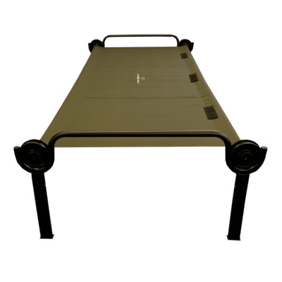 Disc-O-Bed ONE XL Lightweight Folding Camping Cot Bed for Adults, Olive Green