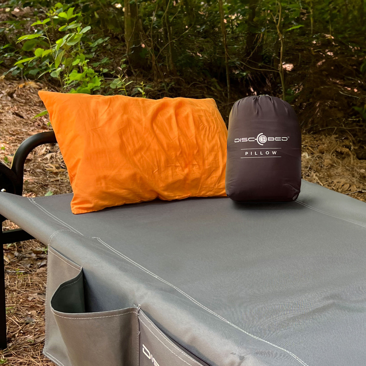 Disc-O-Bed Lightweight Travel Pillow, Camp Packable & Washable Cover(Open Box)