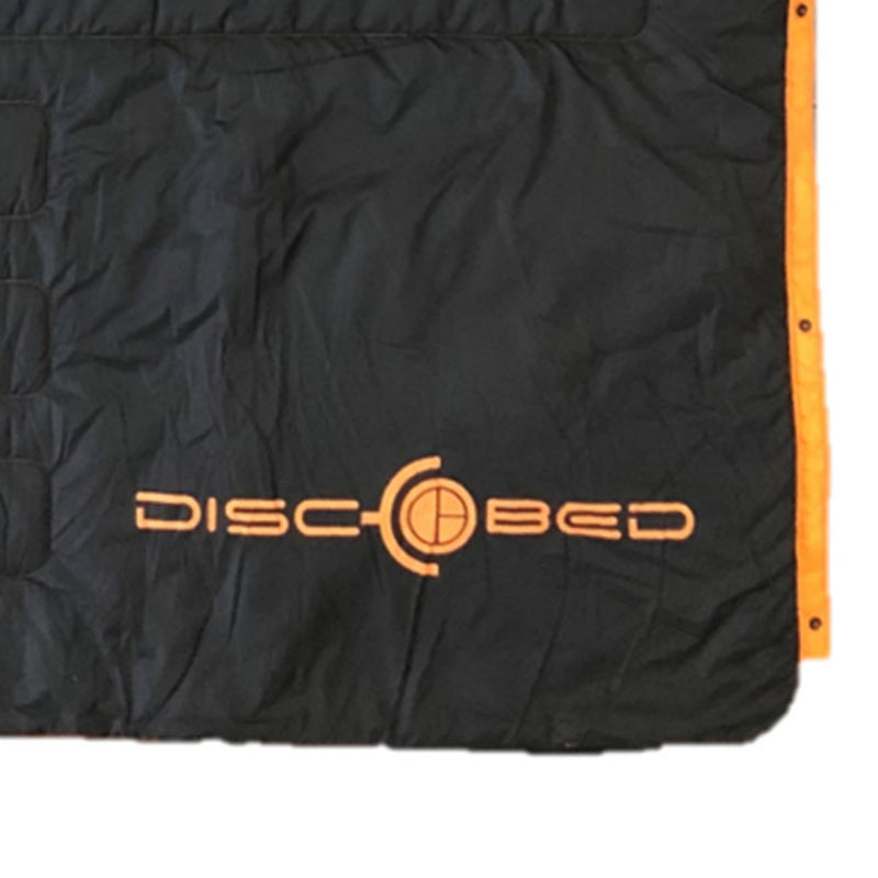 Disc-O-Bed Multifunctional Blanket with Snap Fastener and Fleece Interior, Black