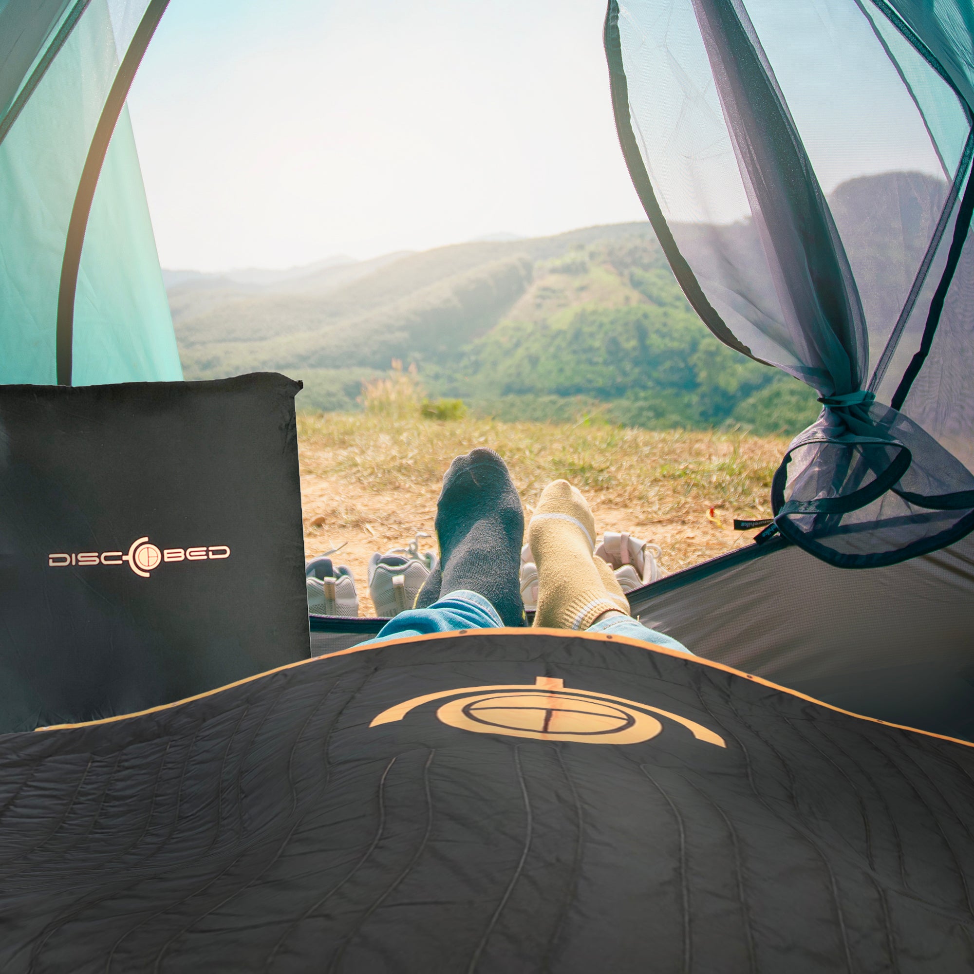 Disc-O-Bed Multifunctional Blanket with Snap Fastener and Fleece Interior, Black - VMInnovations