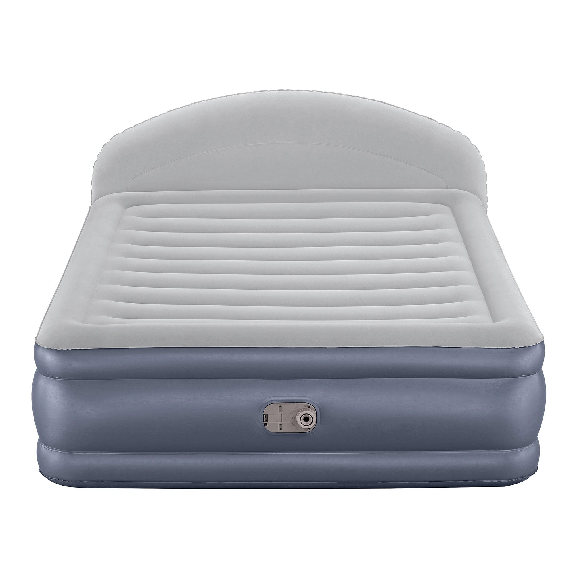 Bestway Tritech LoungeLux Headboard Queen Air Mattress w Built-in AC Pump (Used)