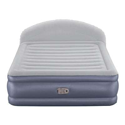 Bestway Tritech LoungeLux Headboard Queen Air Mattress w Built-in AC Pump (Used)