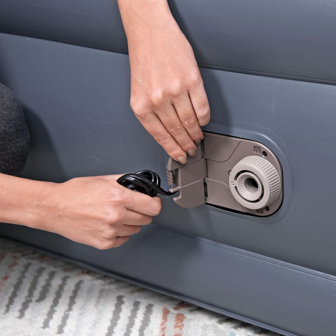 Bestway Tritech LoungeLux Headboard Queen Air Mattress Built-in Pump(Open Box)