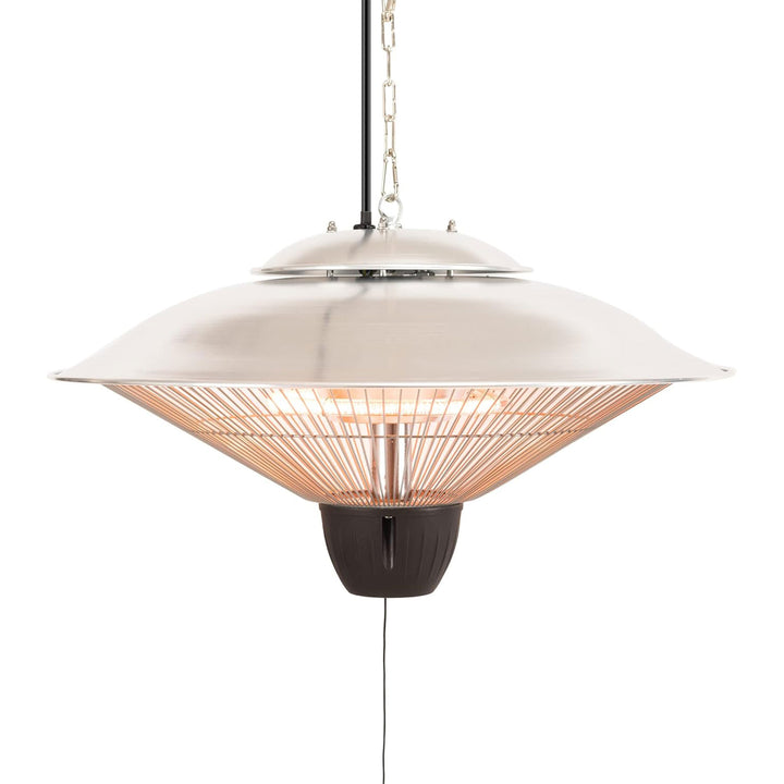 Sun-Ray 1500W Hanging Infrared Space Heater, Indoor/Outdoor, Silver (Open Box) - VMInnovations