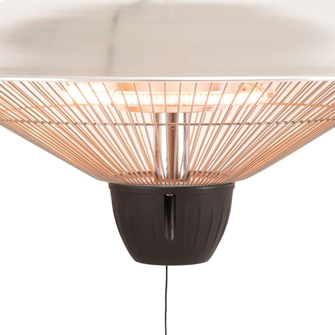 Sun-Ray 1500W Hanging Infrared Space Heater, Indoor/Outdoor, Silver (Open Box) - VMInnovations