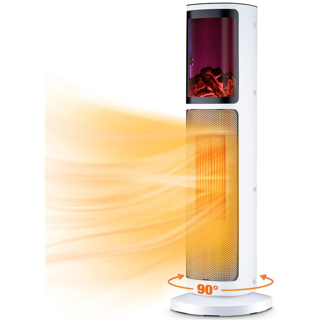 Trustech Tower Space Heater w/Remote, 3 Modes, & Thermostat, White (For Parts)