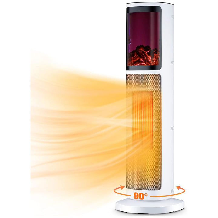 Trustech Tower Space Heater w/Remote, 3 Modes, & Thermostat, White (For Parts)