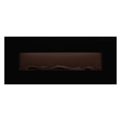 EdenBranch Electric Fireplace, Wall Mount, Adjustable Crystal Flame Effect, 50” - VMInnovations