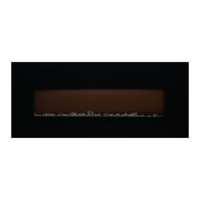 EdenBranch Electric Fireplace, Wall Mount, Crystal Flame Effect, 50” (Open Box) - VMInnovations