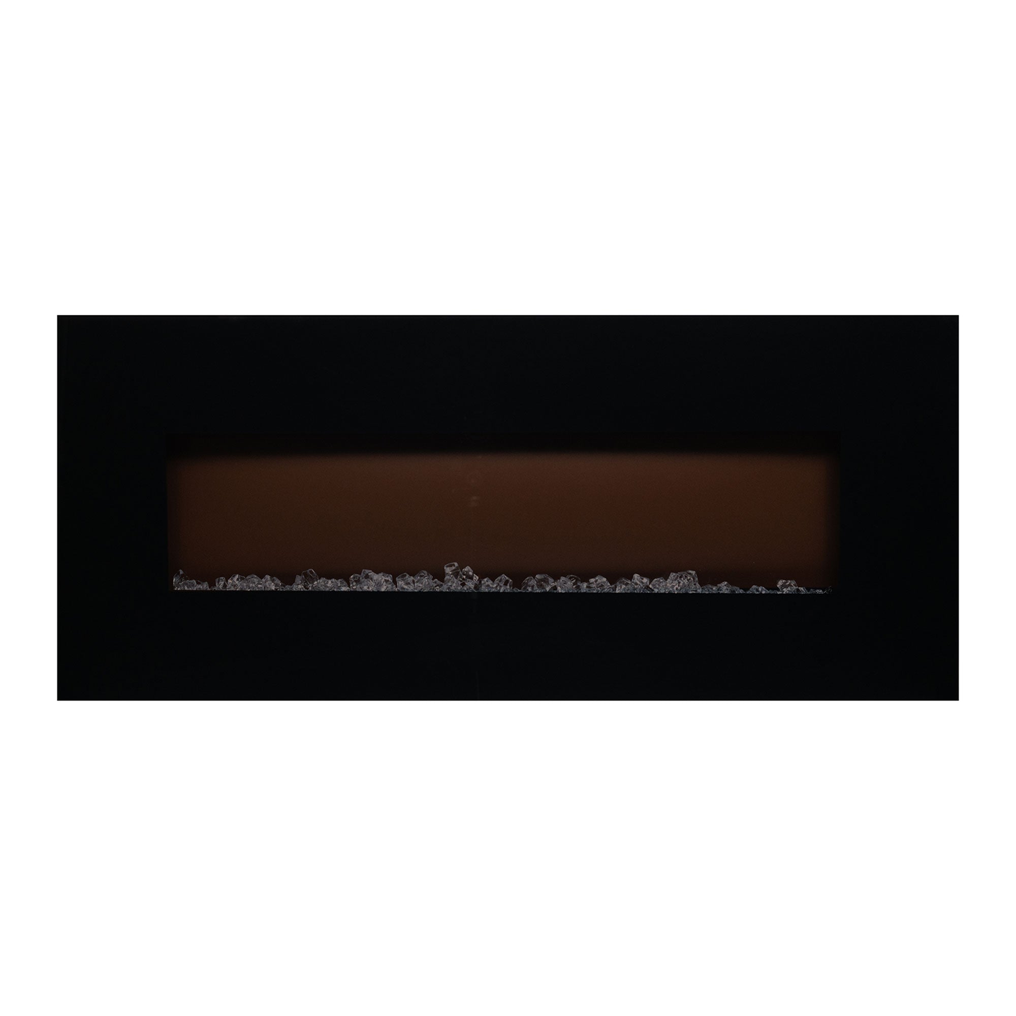 EdenBranch Electric Fireplace, Wall Mount, Adjustable Crystal Flame Effect, 50” - VMInnovations