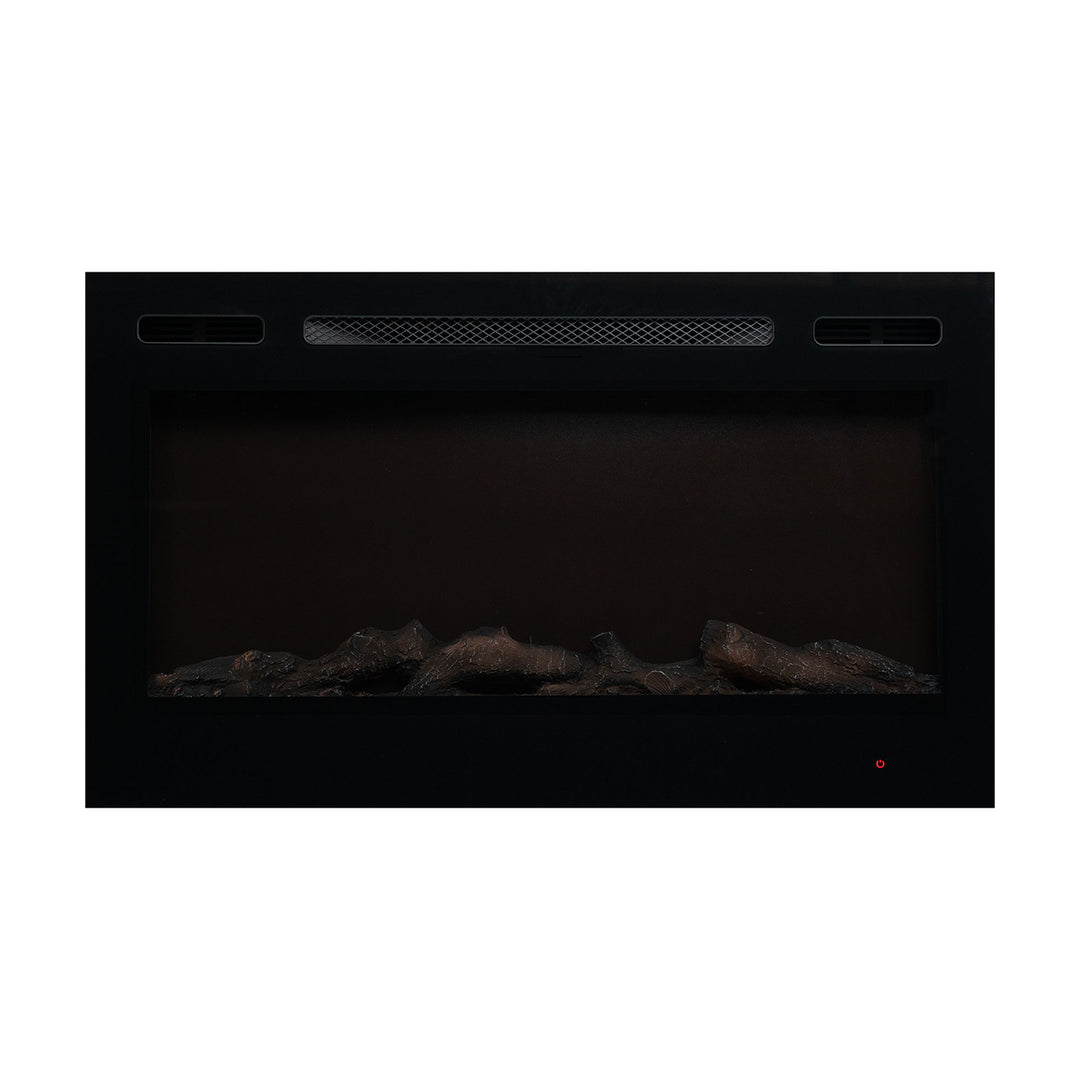 EdenBranch Electric Fireplace, Recessed or Wall Mount, 36 Inch (Open Box)