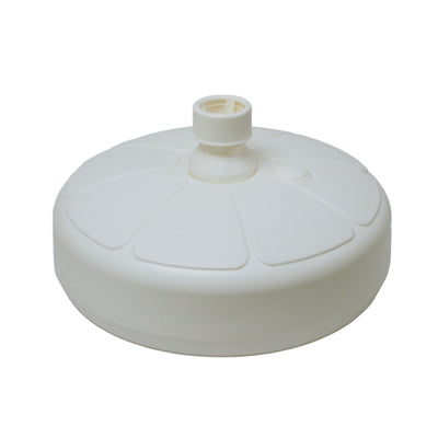Good Ideas Outdoor Umbrella Stand Patio Base for 1 and 1.5" Poles, White (Used)