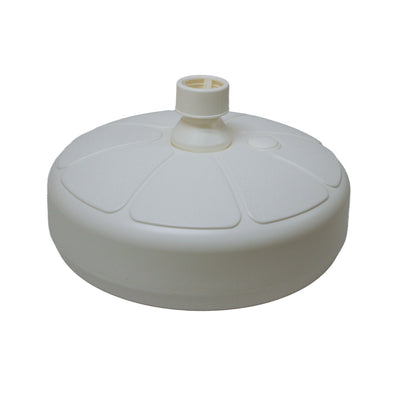 Good Ideas Outdoor Umbrella Stand Patio Base for 1 and 1.5" Poles, White (Used)