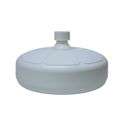 Good Ideas Outdoor Umbrella Stand Patio Base for 1 and 1.5" Poles, White (Used)