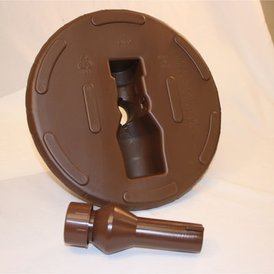 Good Ideas Outdoor Umbrella Stand Patio Base for 1” and 1.5” Poles, Cappuccino - VMInnovations