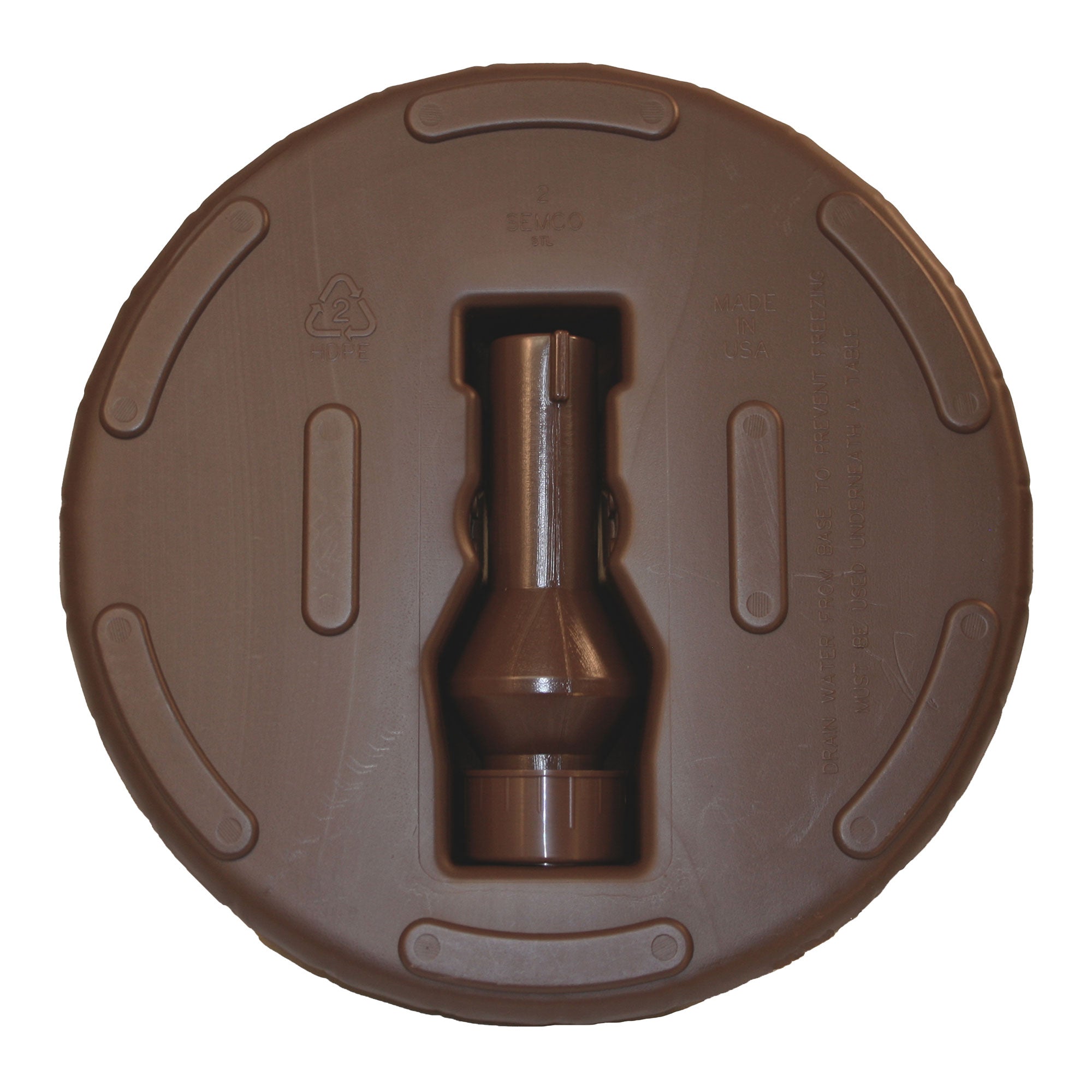 Good Ideas Outdoor Umbrella Stand Patio Base for 1” and 1.5” Poles, Cappuccino - VMInnovations