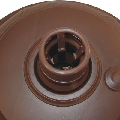Good Ideas Outdoor Umbrella Stand Patio Base for 1” and 1.5” Poles, Cappuccino - VMInnovations