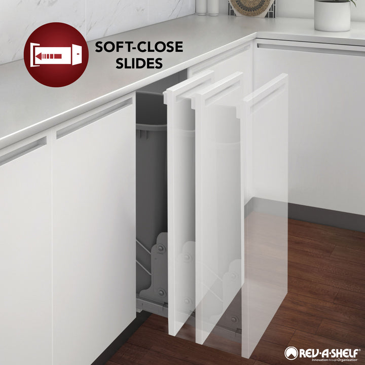 Rev-A-Shelf 11.71" Pullout Kitchen Cabinet Drawer w/ Soft-close, 4WDB-1219SC-1