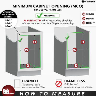 Rev-A-Shelf 11.71" Pullout Kitchen Cabinet Drawer w/ Soft-close, 4WDB-12SC-1 - VMInnovations