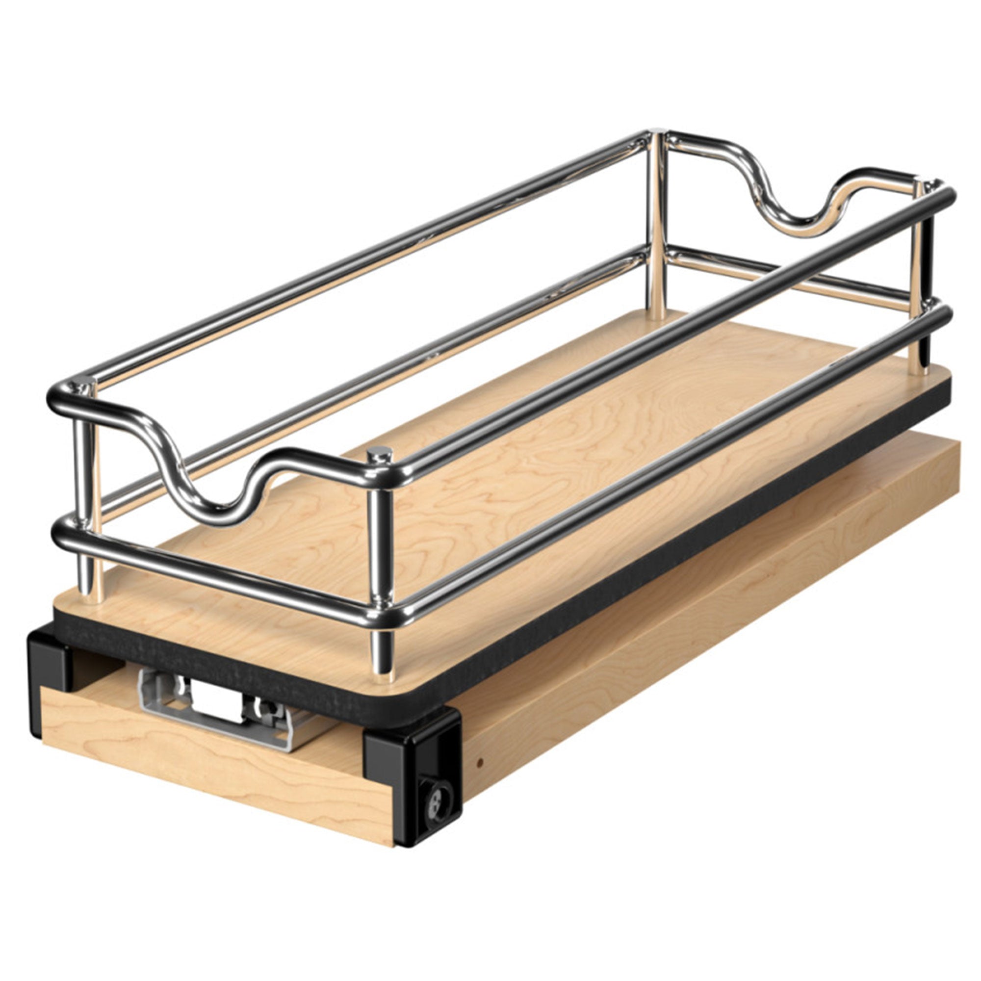 Rev-A-Shelf 9" Pullout Organizer for Cabinets, Single Tier Shelf, 5WU1-5W1-1 - VMInnovations