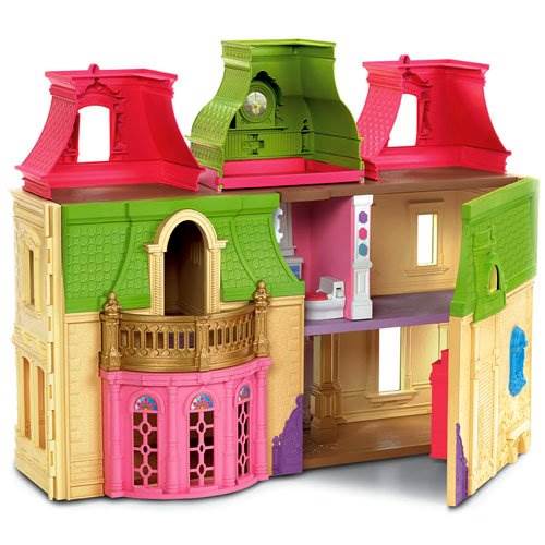 Fisher Price Loving Family Dream Mega Set Dollhouse w/ Dolls & Furniture