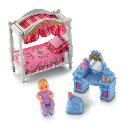 Fisher Price Loving Family Dream Mega Set Dollhouse w/ Dolls & Furniture