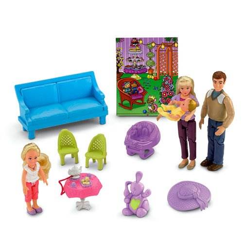 Fisher Price Loving Family Dream Mega Set Dollhouse w/ Dolls & Furniture
