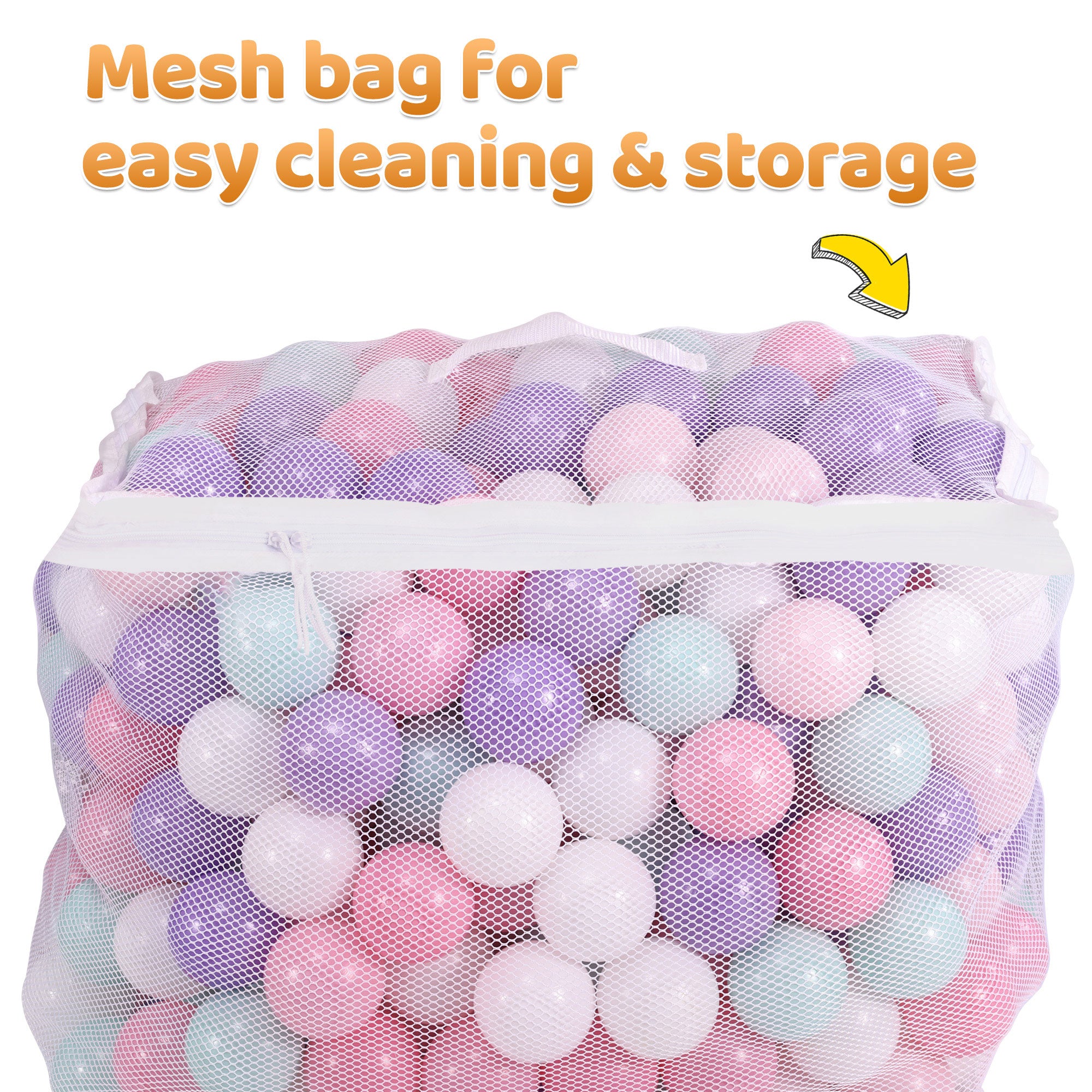 BalanceFrom Fitness 2.3" Crush Proof Play Pit Balls with Bag, 400 Count, 3 Pack