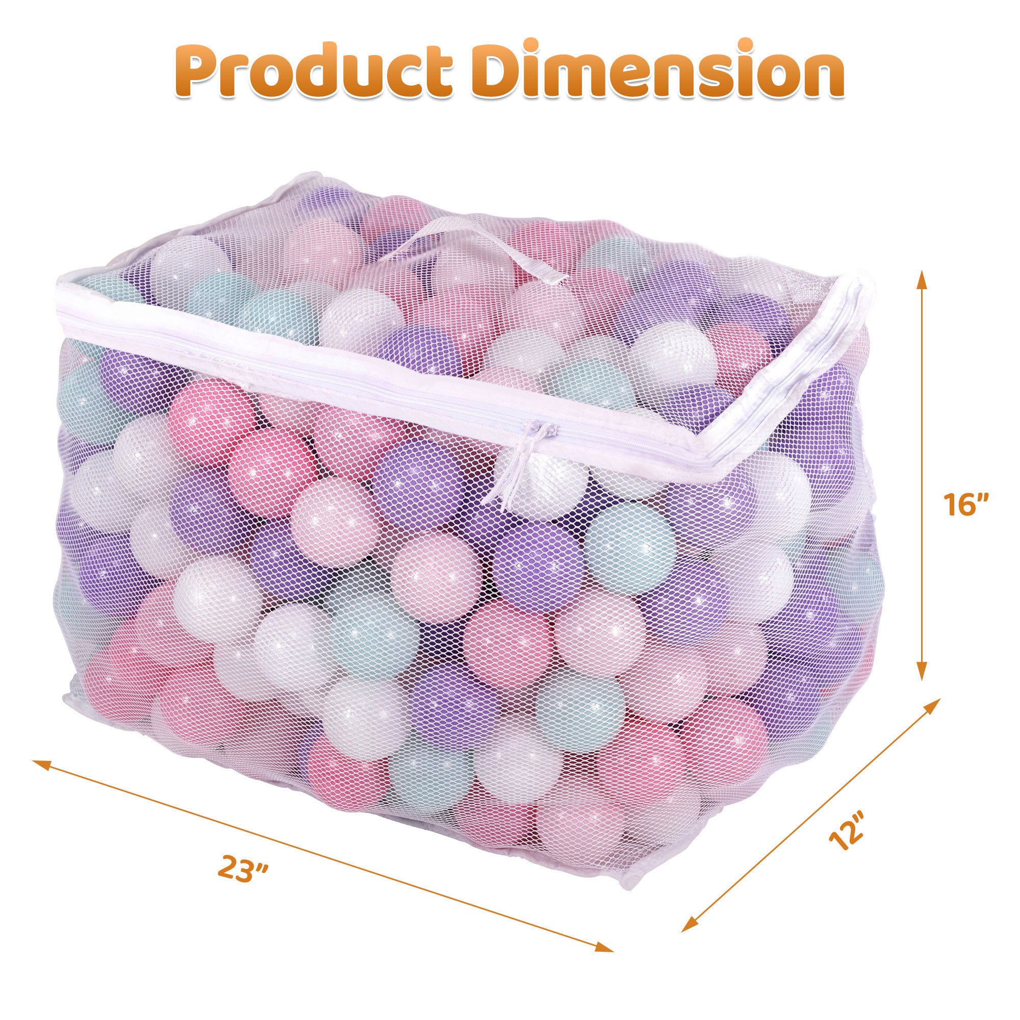 BalanceFrom Fitness 2.3" Crush Proof Play Pit Balls with Bag, 400 Count, 2 Pack