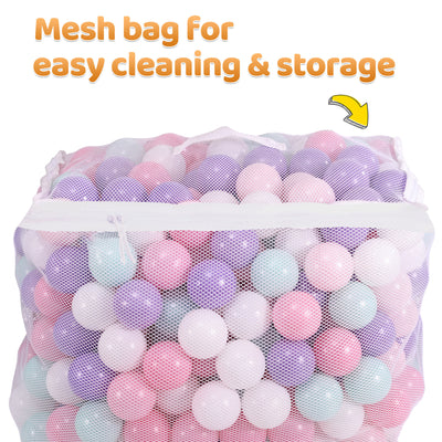 BalanceFrom Fitness 2.3" Crush Proof Play Pit Balls with Bag, 400 Count, 2 Pack
