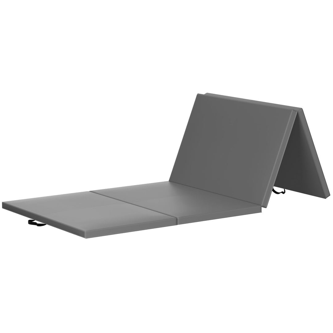 BalanceFrom Fitness All Purpose Mat with 8 Ft Balance Beam Gymnastic Set, Gray