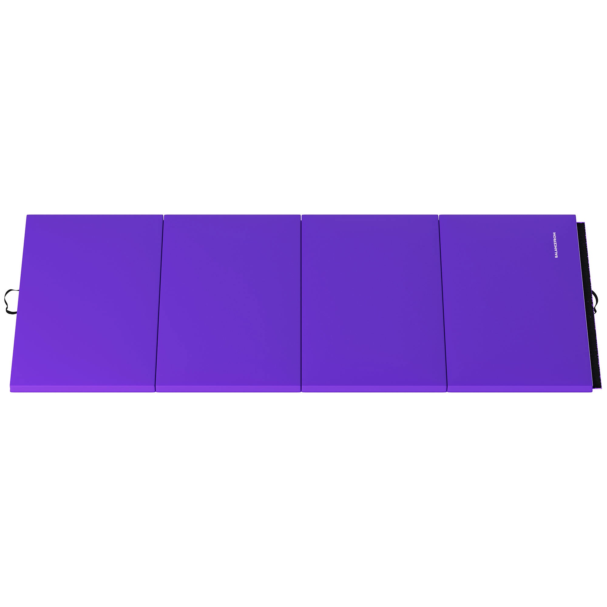 BalanceFrom Fitness All Purpose Mat with 8 Ft Balance Beam Gymnastic Set, Purple