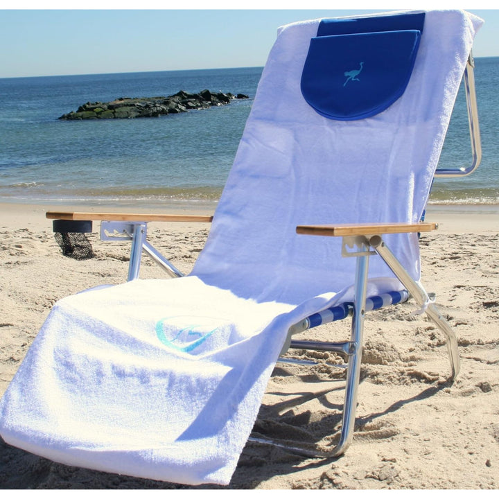 Ostrich Custom Fitted Beach Towel designed to fit on Ostrich 3n1 Beach Chairs