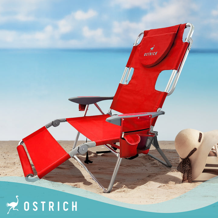 Deltess Ostrich 3 In 1 Portable Chair Cooler Bag & Reclining Lounger(Open Box)