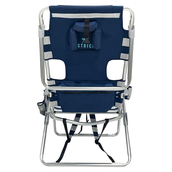 Ostrich 3 In 1 Portable Chair Cooler Bag & Reclining Lounger, Blue/White (Used)