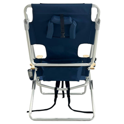 Ostrich The Woody Backpack 3N1 Chair Cooler Bag & Reclining Lounger, Navy (Used) - VMInnovations