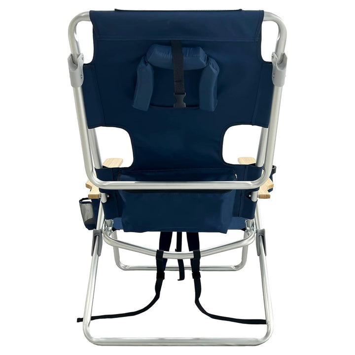 Deltess Ostrich 3 In 1 Portable Reclining Lounger, Navy Blue (Open Box)