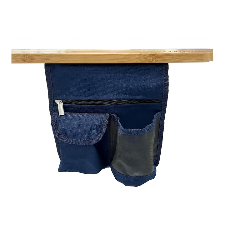 Deltess Ostrich 3 In 1 Portable Reclining Lounger, Navy Blue (Open Box)