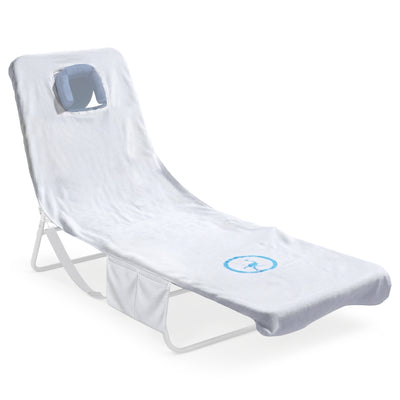 Ostrich Cutsom Fitted Beach Towel designed to fit on Chaise Lounge Beach Chairs - VMInnovations